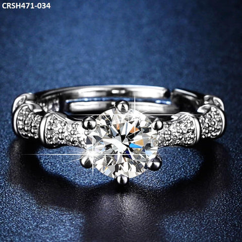 CRSH471 ZFQ Step Birthstone Ring Adjustable - CRSH