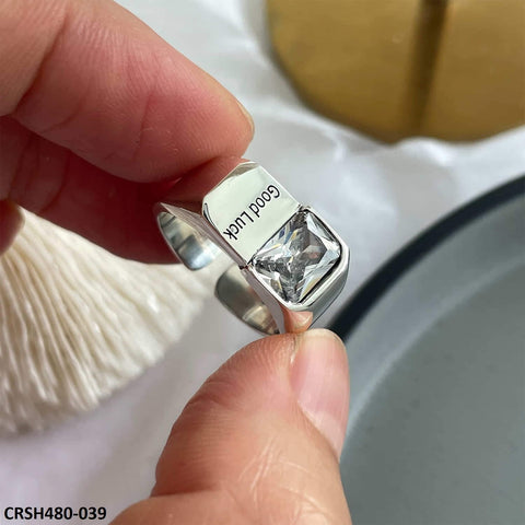 CRSH480 WNS Cushion Good Luck Ring Adjustable - CRSH