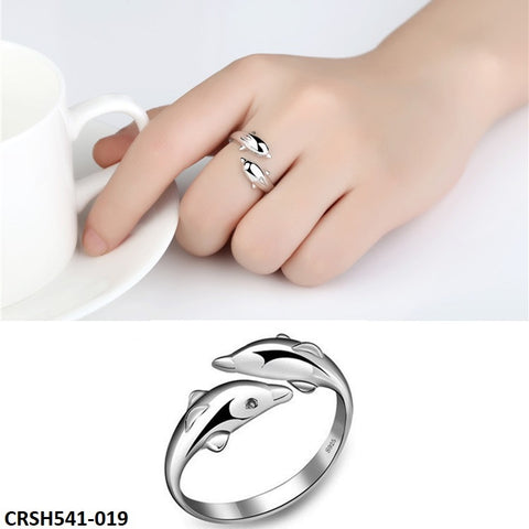 CRSH541 HNJ Dolphin Ring Adjustable - CRSH