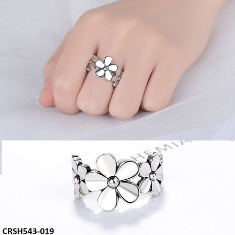 CRSH543 HNJ Flower Leaf's Ring Adjustable - CRSH