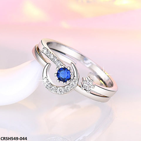 CRSH549 HNJ Moon Sterling Adjustable 2 Rings - TRSH