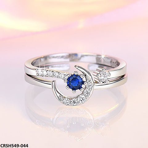 CRSH549 HNJ Moon Sterling Adjustable 2 Rings - TRSH