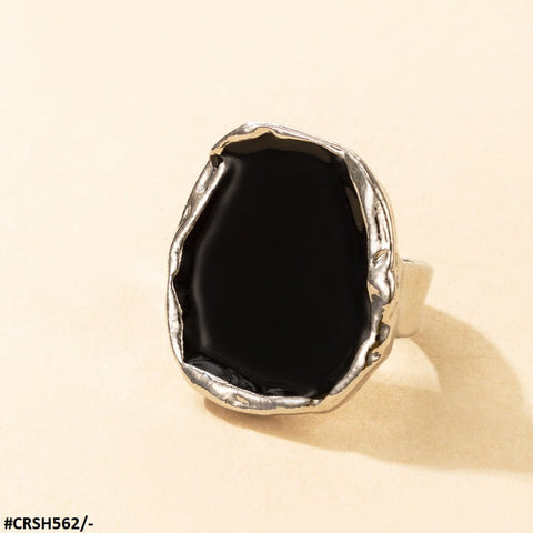 CRSH562 YYE Black Painted Ring - CRSH