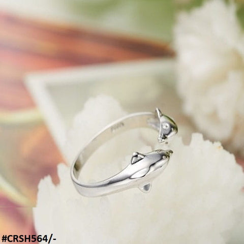 CRSH564 SZL Dolphin Adjustable Ring - CRSH