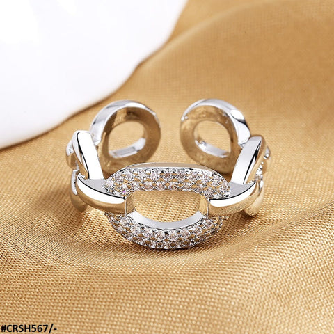 CRSH567 SZL Chain Link Adjustable Ring - CRSH