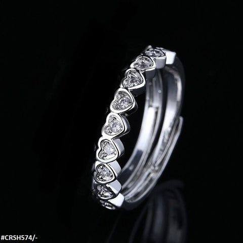 CRSH574 SZL Heart Adjustable Ring - CRSH
