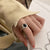 CRSH578 WNS Oval Layered Adjustable Ring