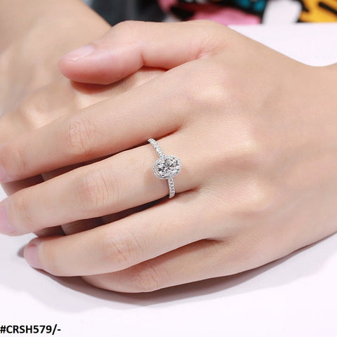 CRSH579 KRL Oval Layered Adjustable Ring - TRSH