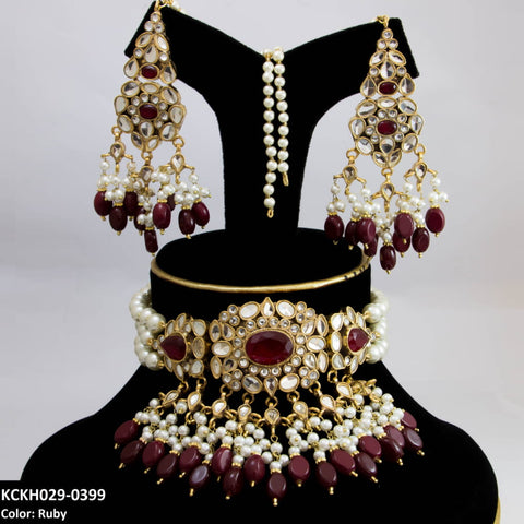 KCKH029 SDQ Kundan Choker Set - KCKH