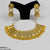 LNSH174 MAR Check Curved Necklace Set