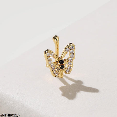 NTHH011 LMS Butterfly Nose Ring - NTHH