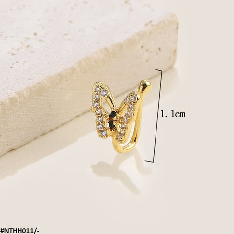 NTHH011 LMS Butterfly Nose Ring - NTHH