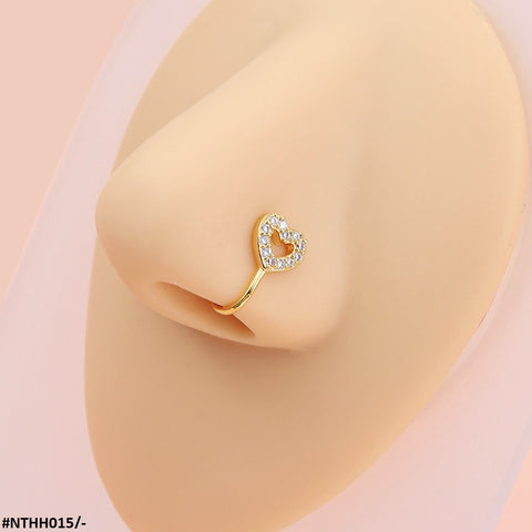 NTHH015 LMS Heart Nose Ring - NTHH