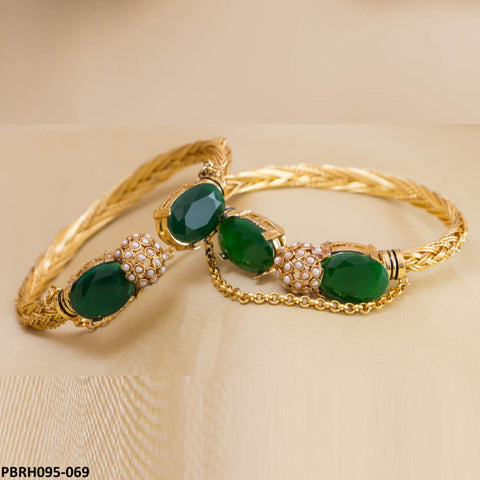 PBRH095 OAK Baiza Bangles Pair - PBRH