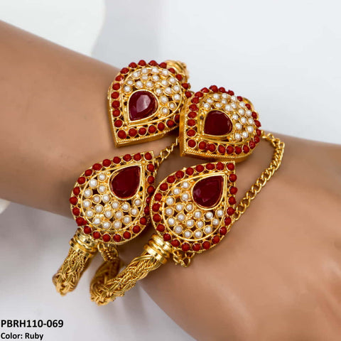 PBRH110 ASM Pear Bangles Pair - PBRH