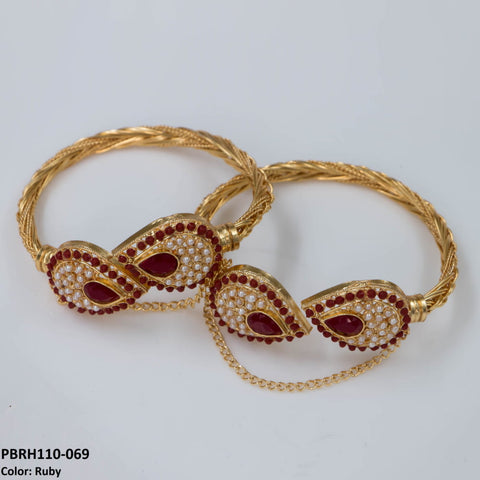 PBRH110 ASM Pear Bangles Pair - PBRH