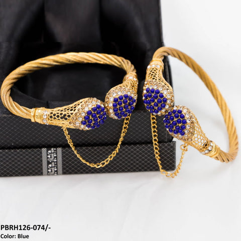 PBRH126 SDQ Pear Bangles Pair - PBRH