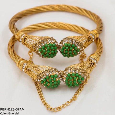 PBRH126 SDQ Pear Bangles Pair - PBRH