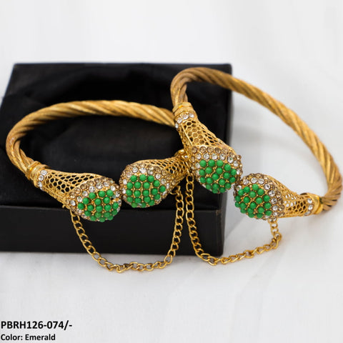 PBRH126 SDQ Pear Bangles Pair - PBRH