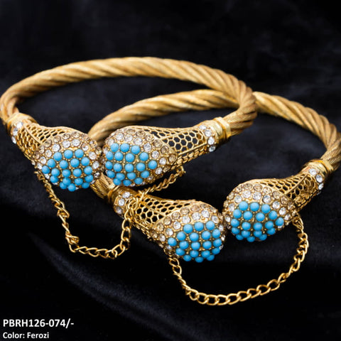 PBRH126 SDQ Pear Bangles Pair - PBRH