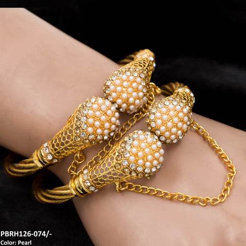 PBRH126 SDQ Pear Bangles Pair - PBRH