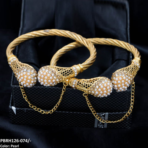 PBRH126 SDQ Pear Bangles Pair - PBRH