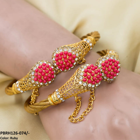 PBRH126 SDQ Pear Bangles Pair - PBRH