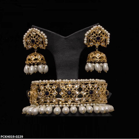 PCKH019 ASM Flower Beads Chokar Set - PCKH