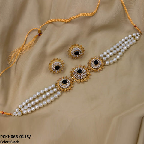 PCKH066 SDQ Sun & Pearl Choker Set - PCKH