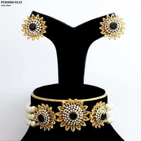 PCKH066 SDQ Sun & Pearl Choker Set - PCKH