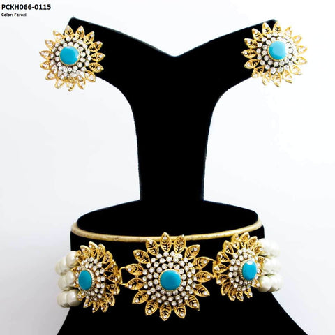 PCKH066 SDQ Sun & Pearl Choker Set - PCKH