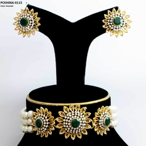PCKH066 SDQ Sun & Pearl Choker Set - PCKH