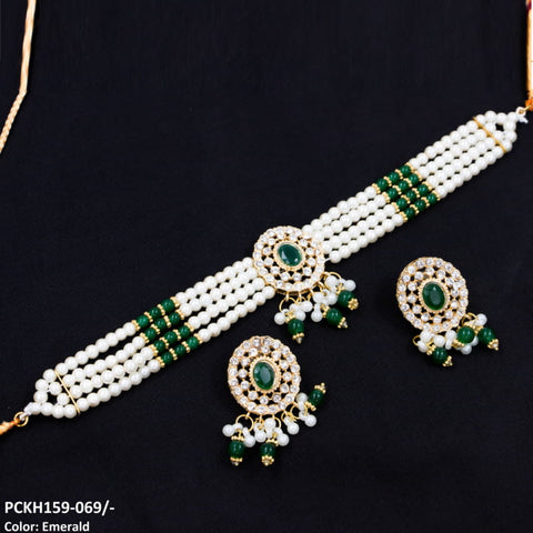 PCKH159 SDQ Goll Beza Chokar Set - PCKH
