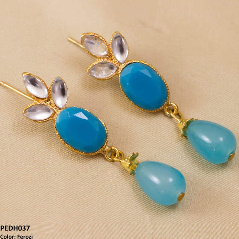 PEDH037 SDQ Drop Earrings Pair - PEDH