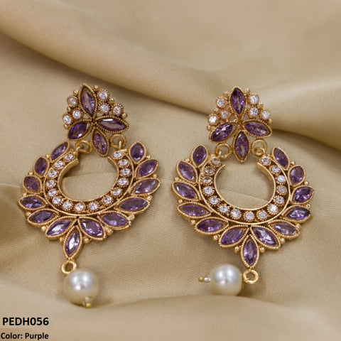PEDH056 OAK Pear Drop Earrings Pair - PEDH