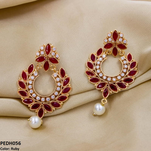 PEDH056 OAK Pear Drop Earrings Pair - PEDH