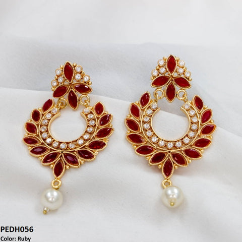 PEDH056 OAK Pear Drop Earrings Pair - PEDH