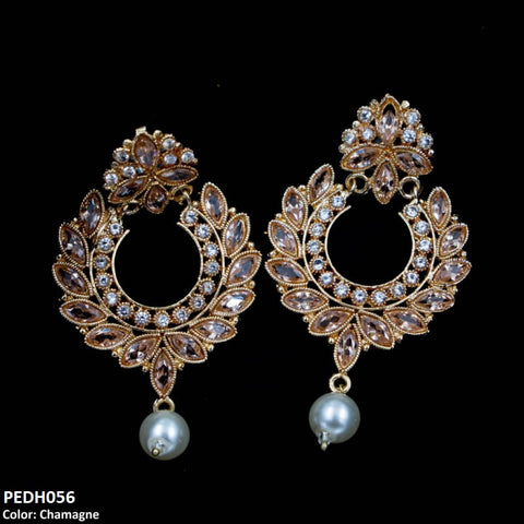 PEDH056 OAK Pear Drop Earrings Pair - PEDH