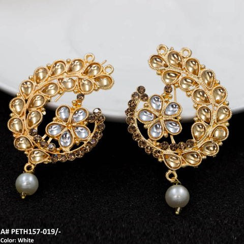 PETH157 FRN Pear Flower (Left/Right) Ear Tops Pair - PETH