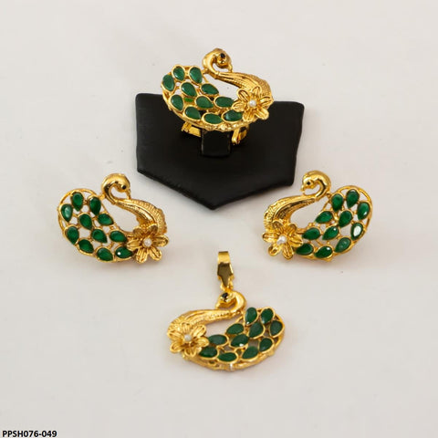 PPSH076 OAK Pendant Set Peacock - PPSH