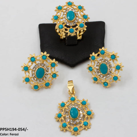 PPSH194 SDQ Flower Pendant Set - PPSH