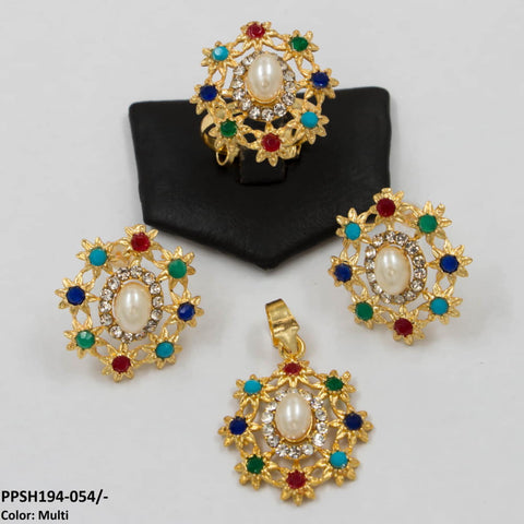 PPSH194 SDQ Flower Pendant Set - PPSH