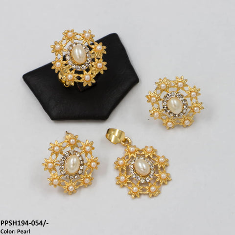 PPSH194 SDQ Flower Pendant Set - PPSH