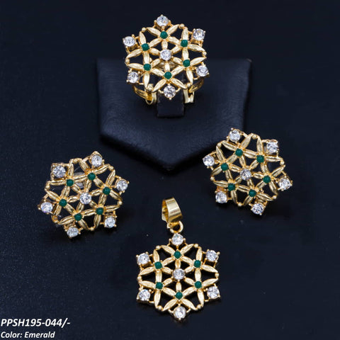 PPSH195 SDQ Flower Pendant Set - PPSH