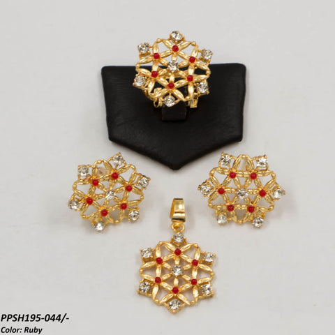 PPSH195 SDQ Flower Pendant Set - PPSH