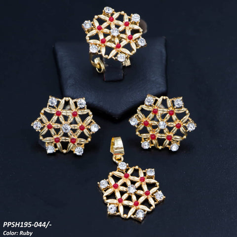 PPSH195 SDQ Flower Pendant Set - PPSH