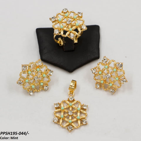 PPSH195 SDQ Flower Pendant Set - PPSH