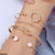 TBRH297 LQP Layer Knot D-link 4 Hand Cuff & Bracelet - TBRH
