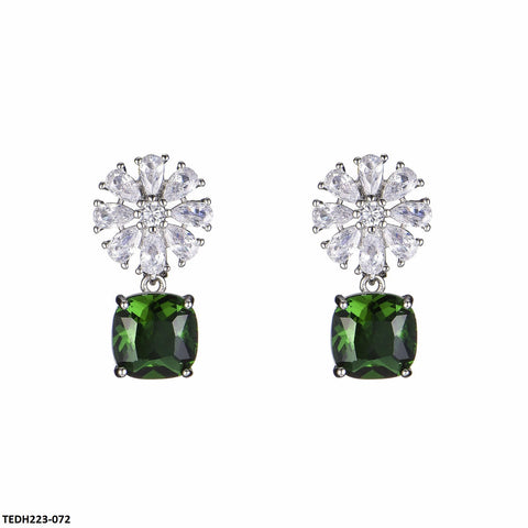 TEDH223 KRL Flower Drop Earrings Pair - TEDH