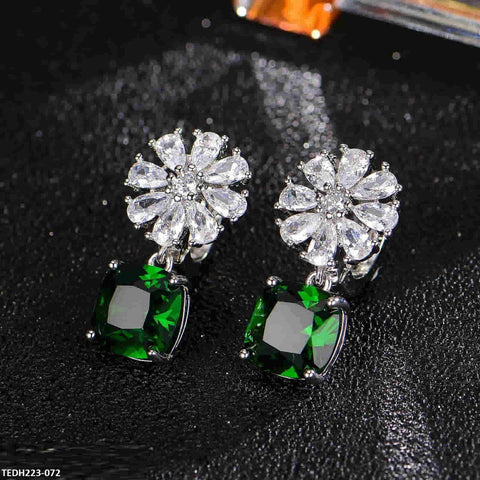 TEDH223 KRL Flower Drop Earrings Pair - TEDH